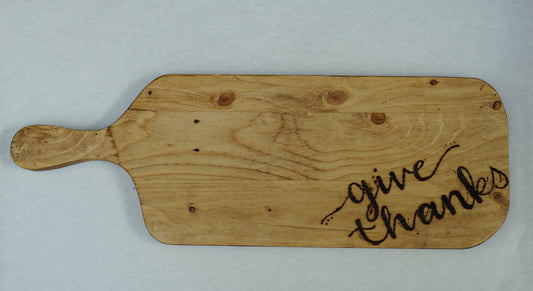 Rustic Give Thanks Cheese Board